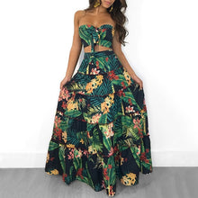 Load image into Gallery viewer, Boho two piece long skirt floral printed