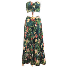 Load image into Gallery viewer, Boho two piece long skirt floral printed