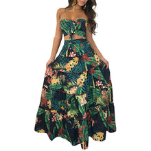 Load image into Gallery viewer, Boho two piece long skirt floral printed