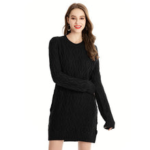 Load image into Gallery viewer, Female Long Sleeve Knitted Dress