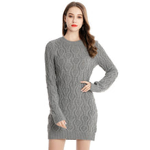 Load image into Gallery viewer, Female Long Sleeve Knitted Dress