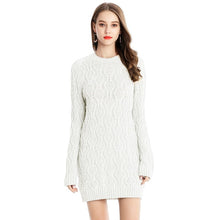 Load image into Gallery viewer, Female Long Sleeve Knitted Dress