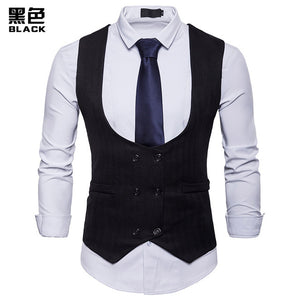 Single Breasted Suit Vest Male Formal Wedding