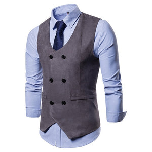 Single Breasted Suit Vest Male Formal Wedding