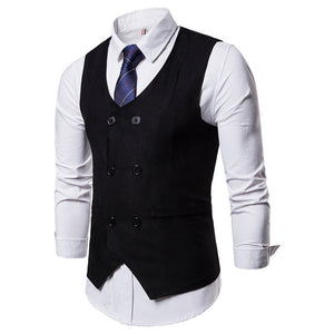 Single Breasted Suit Vest Male Formal Wedding