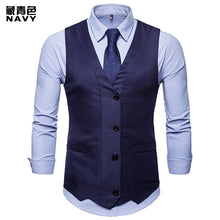 Load image into Gallery viewer, Single Breasted Suit Vest Male Formal Wedding