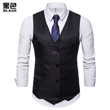 Load image into Gallery viewer, Single Breasted Suit Vest Male Formal Wedding