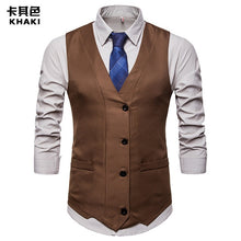 Load image into Gallery viewer, Single Breasted Suit Vest Male Formal Wedding