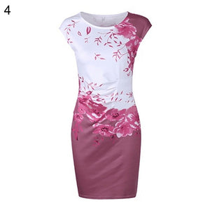 Women Dress Casual Sleeveless ONeck