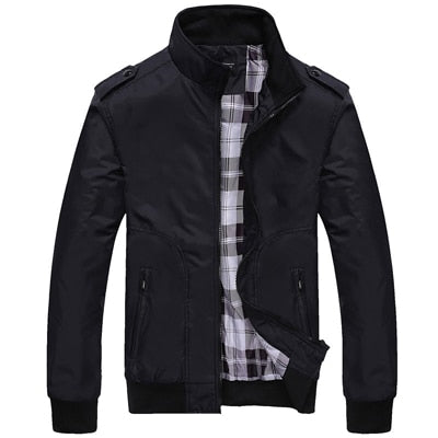 Sportswear Stand Collar Slim Jackets