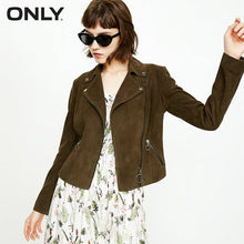 Load image into Gallery viewer, Suede Slim Fit Zipped Cuffs Short Jacket