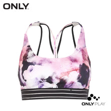 Load image into Gallery viewer, Printed Striped Shoulder Strap Sports Bra